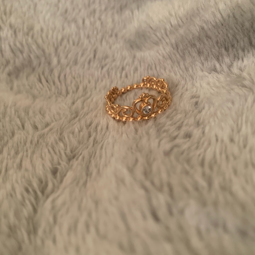 Rose Gold Pandora Princess Ring - Size 5